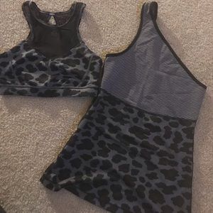 Lulu lemon sports bra and tank set